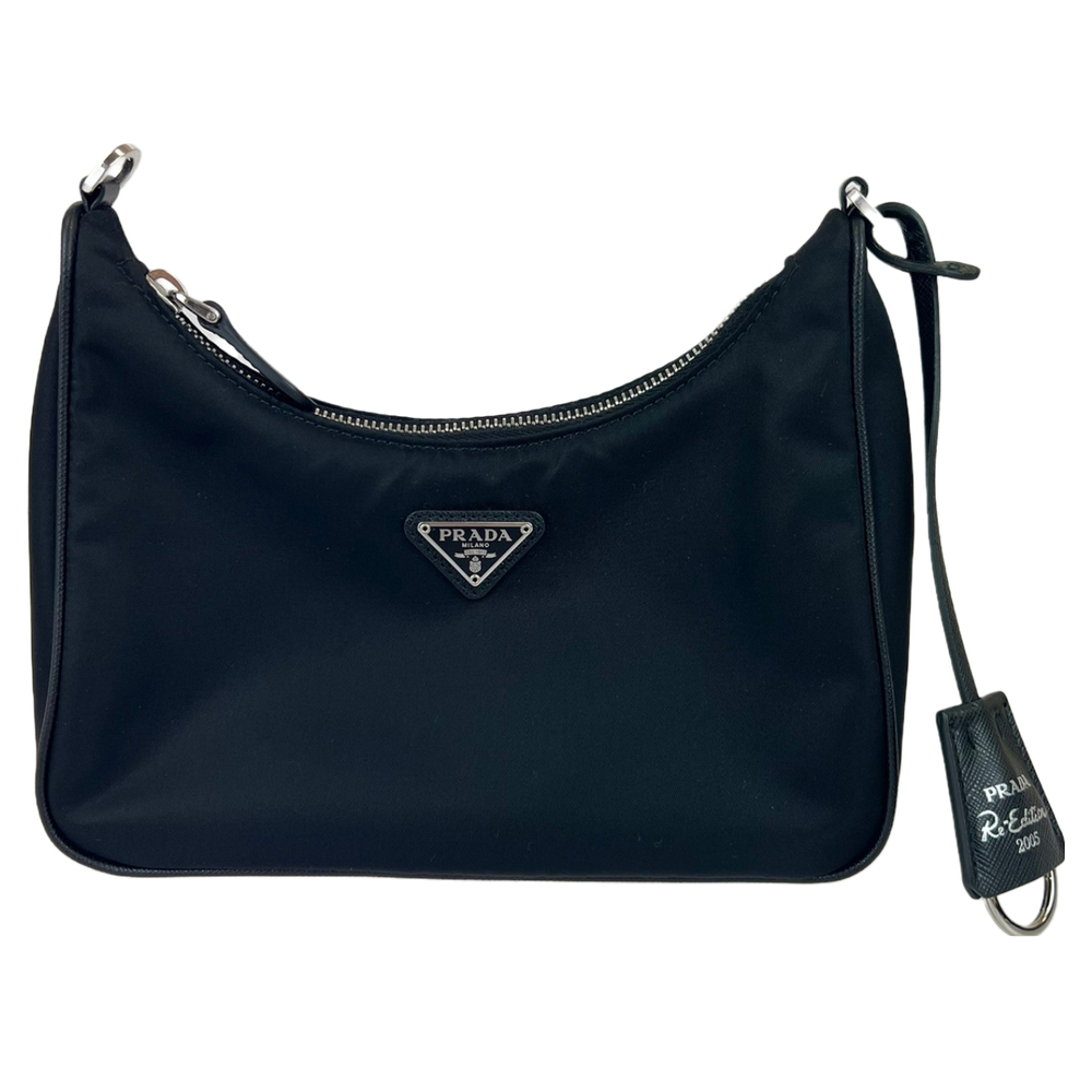 Prada Re-nylon Shoulder Bag 2way Handbag Black